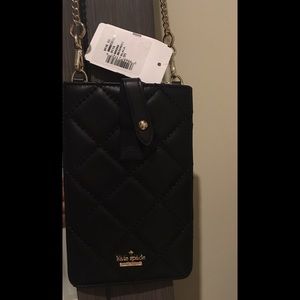 Kate Spade: Quilted leather iPhone crossbody bag.